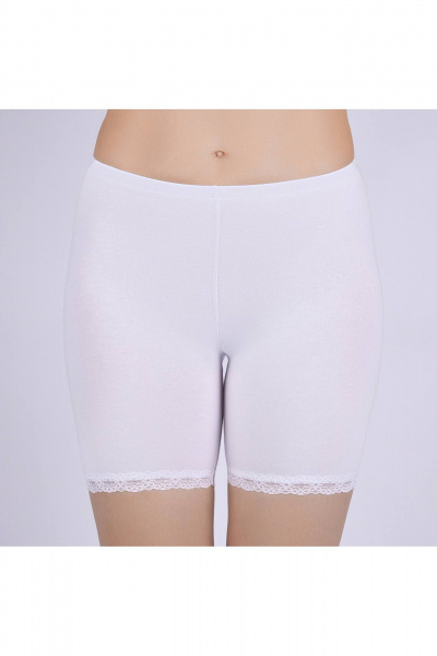 Панталоны из хлопка и трикотажа с кружевом Verally 169-1 белый(узкое_кружево) - фото 2