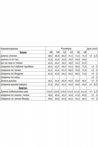Блуза, брюки EVA GRANT 170 черный+леопард - фото 6