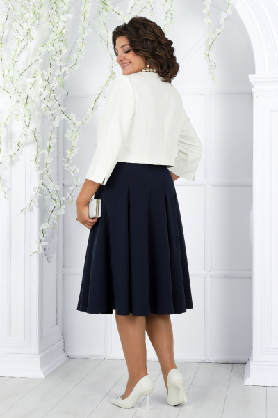 Комплект платье и жакет нарядный для особых событий Ninele 6013 синий - фото 6