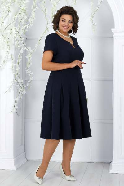Комплект платье и жакет нарядный для особых событий Ninele 6013 синий - фото 7