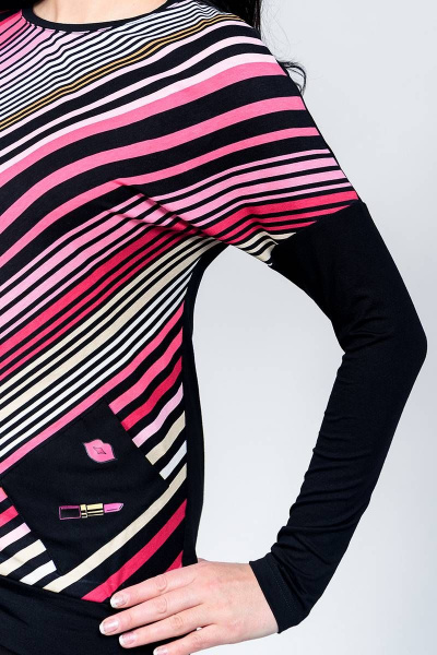 Джемпер La rouge 2942 полоска-набивная - фото 4