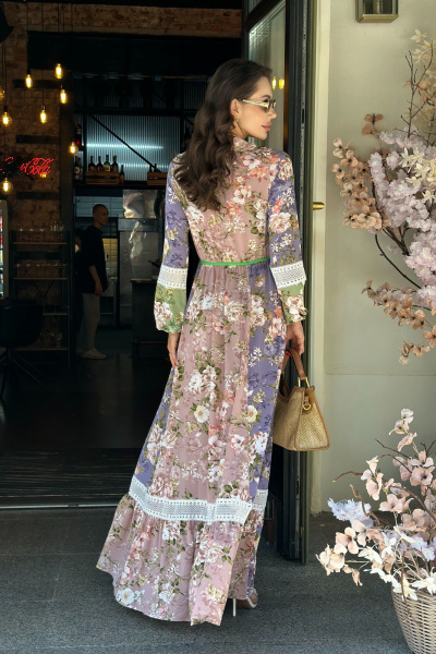 Платье макси босоножки в стиле бохо для летнего сезона Pavlova 169 - фото 9