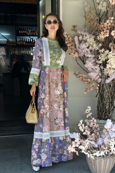 Платье макси босоножки в стиле бохо для летнего сезона Pavlova 169 - фото 6