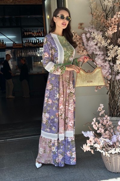 Платье макси босоножки в стиле бохо для летнего сезона Pavlova 169 - фото 2