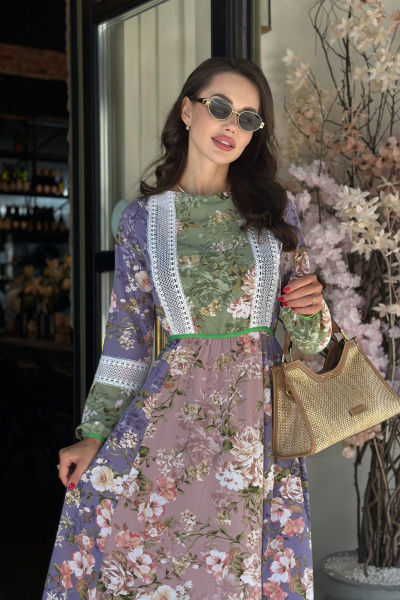 Платье макси босоножки в стиле бохо для летнего сезона Pavlova 169 - фото 4