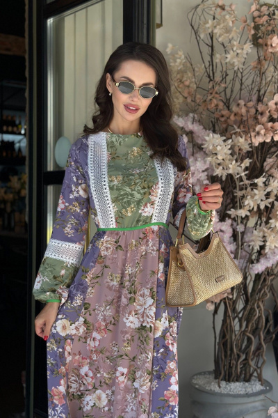 Платье макси босоножки в стиле бохо для летнего сезона Pavlova 169 - фото 3