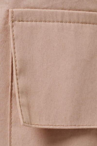 Брюки с накладными карманами из хлопковой ткани Панда 176060w бежевый - фото 4