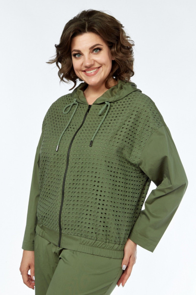 Блуза, брюки Диомант 1983 хаки - фото 11