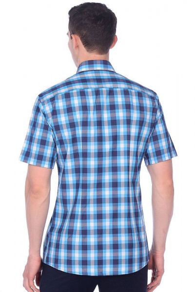 Рубашка мужская приталенная хлопок для повседневной носки LAGENTE 5014.170-176 - фото 3