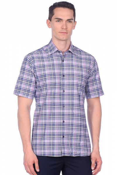 Рубашка мужская приталенная хлопок для офисного стиля LAGENTE 5016.182-188 - фото 1