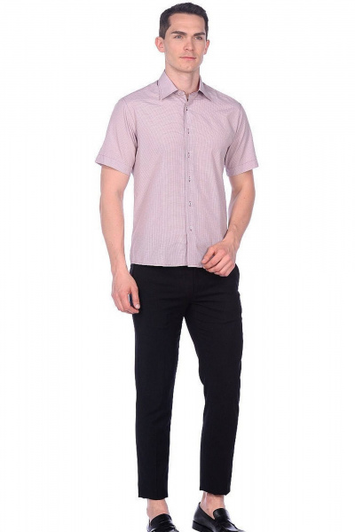 Рубашка мужская приталенная хлопок для повседневной носки LAGENTE 5013.182-188 - фото 2