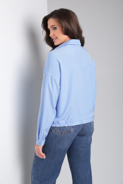 Блуза летняя укороченная свободная с поясом и разрезами Modema м.734/3 - фото 3