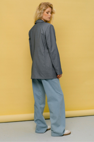 Жакет приталенный с карманами и лацканами на подкладке JRSy 2463 - фото 4