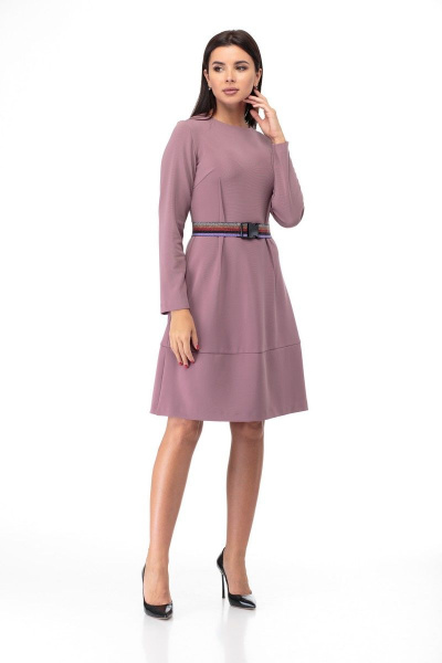 Платье Anelli 742 слива - фото 1
