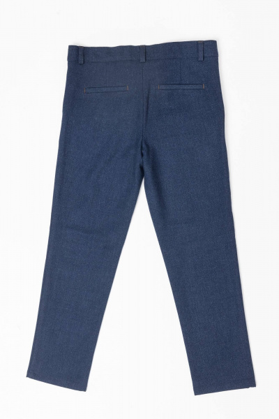 Комфортные брюки из текстиля с регулятором пояса Pan-Mod 4081 синий - фото 3