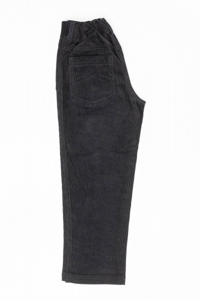 Стильные вельветовые брюки с регулятором пояса и стрелками Pan-Mod 4070 черный - фото 3