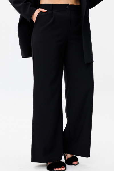 Костюм 2-ка из текстиля: жакет и брюки на резинке Anelli 1398 тайна - фото 5