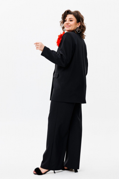 Костюм 2-ка из текстиля: жакет и брюки на резинке Anelli 1398 тайна - фото 4