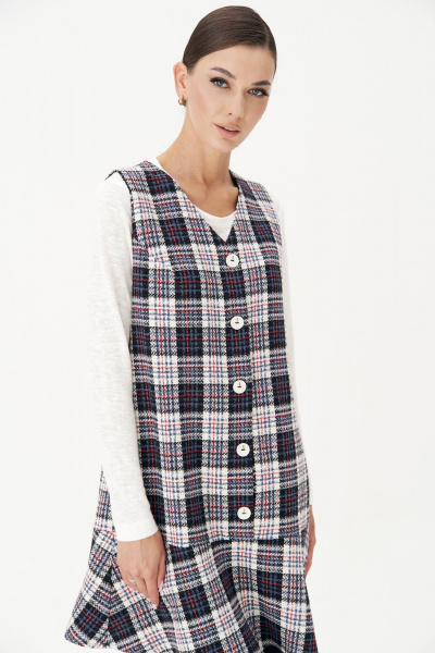 Легкий демисезонный сарафан А-силуэта с воланом Fantazia Mod 4636 - фото 3