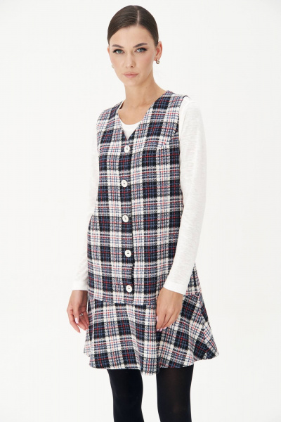 Легкий демисезонный сарафан А-силуэта с воланом Fantazia Mod 4636 - фото 2