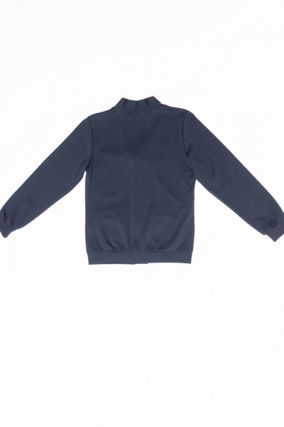 Трикотажный джемпер для мальчика с резинкой на рукавах и низу Pan-Mod 4503 темно-синий - фото 3