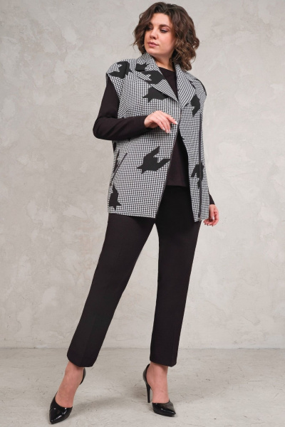 Летний серый жилет с молнией и карманами из текстиля Avanti 1646 - фото 1