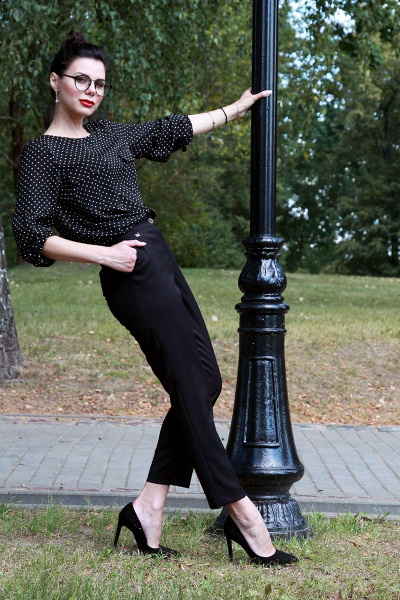 Блуза IUKONA 3043 черный - фото 5