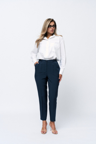 Женский деловой костюм с жакетом и классическими брюками Verita 2316 - фото 9