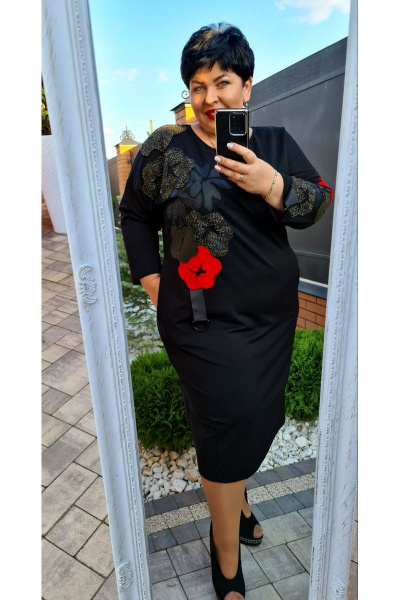 Платье Vittoria Queen 11623 черный - фото 4