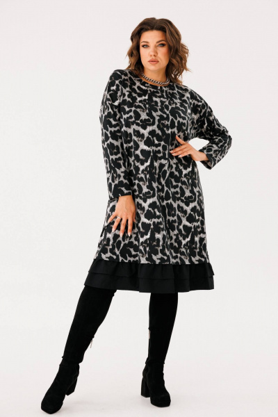 Платье свободного силуэта в стиле бохо с карманами INVITE 4079 - фото 3