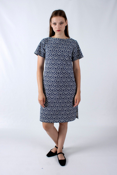 Платье полуприлегающего силуэта с коротким рукавом Mita ЖМ1217 - фото 1