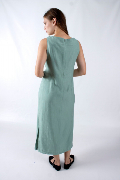 Платье без рукава с разрезами и лодочной горловиной Mita ЖМ1216 - фото 5