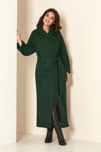 Пальто Andrea Style 00273 бутылка - фото 1