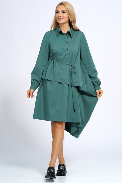 Платье Alani Collection 2178 хвойно-зеленый - фото 2
