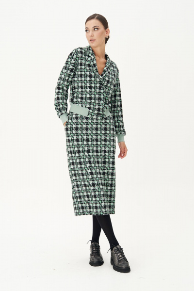 Костюм из мягкого трикотажа в гусиную лапку, демисезон Fantazia Mod 4347 - фото 1