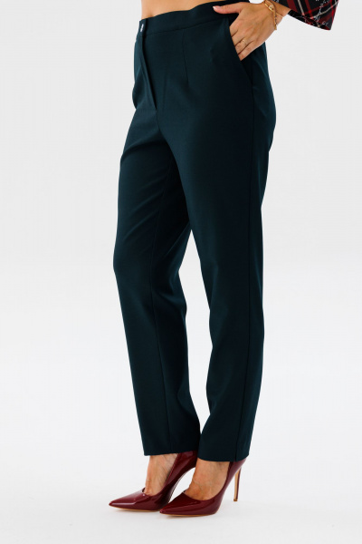 Брюки, жакет Mubliz 187 красная_клетка-бутылка - фото 6