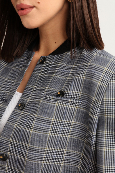 Костюм 2-ка жакет и юбка из мягкого твида с карманами LM К33-2 - фото 9