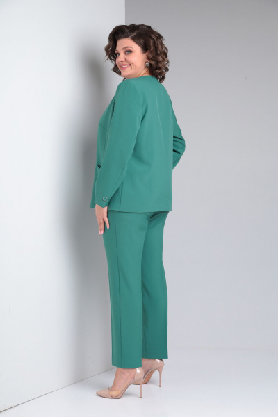 Блуза, брюки, жакет Vilena 907 морской - фото 2
