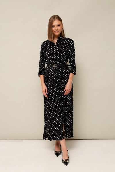 Платье прямого кроя с разрезами и ремешком PUR PUR 11-198/2 - фото 1