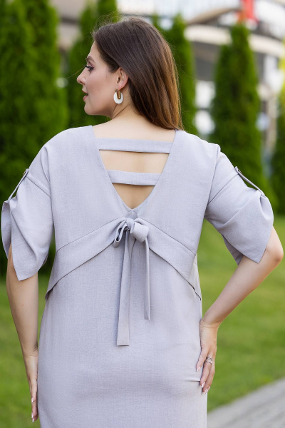 Макси бохо платье из эко льна и вискозы с карманами Gold Style 2658 - фото 7