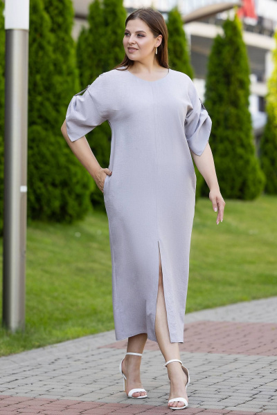 Макси бохо платье из эко льна и вискозы с карманами Gold Style 2658 - фото 5