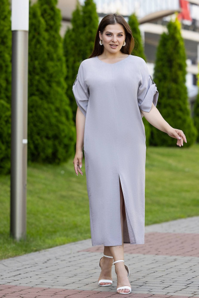 Макси бохо платье из эко льна и вискозы с карманами Gold Style 2658 - фото 1