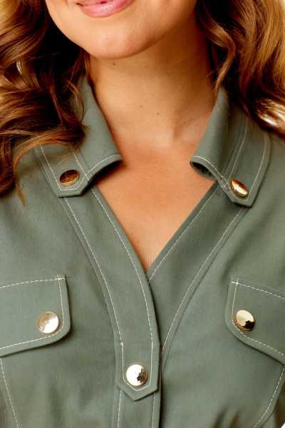 Платье VI ORO VR-1144 оливка - фото 10