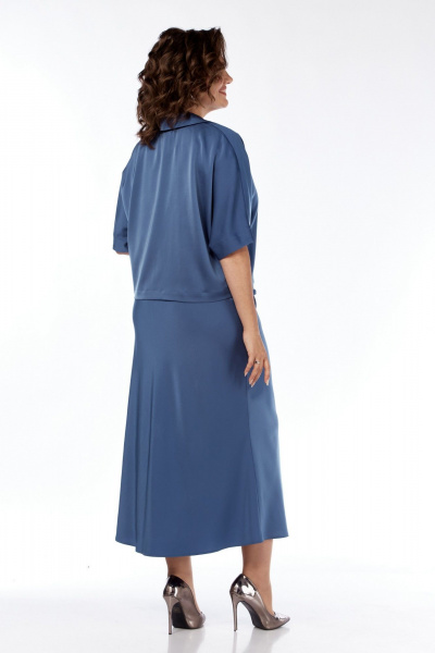Жакет, платье Диомант 2003 синий - фото 8