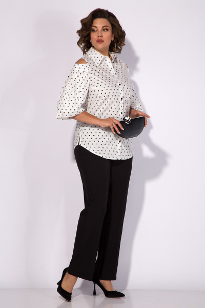 Комплект блузы с пышными рукавами и брюками Liliana 1332БрЛ - фото 2