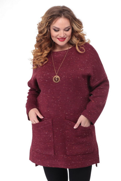 Туника БелЭльСтиль 797 бордо - фото 4