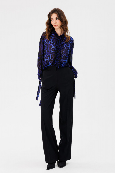 Брюки из костюмной ткани с застежкой на молнию демисезон EOLA 2720 черный - фото 8