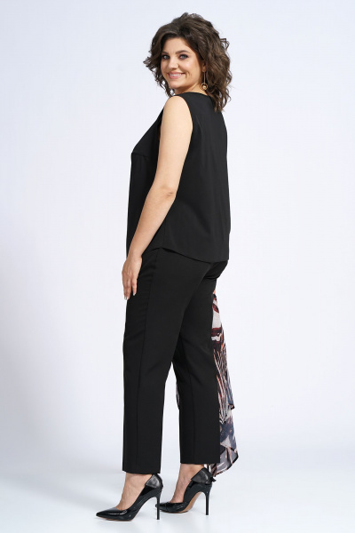 Демисезонный комплект блузон, блуза и брюки в стиле повседневный Alani Collection 2153 зебра - фото 14