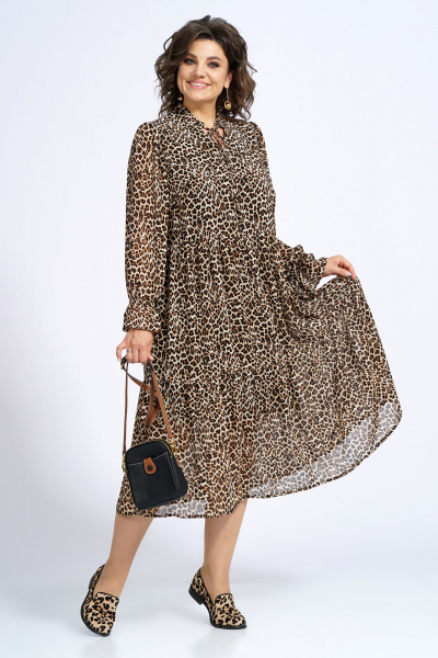 Платье Alani Collection 2155 крупный_леопард - фото 11