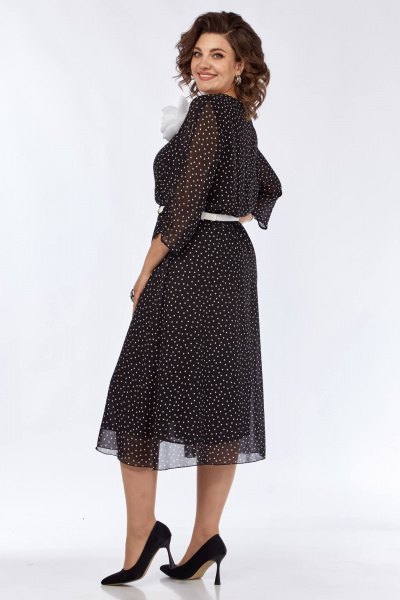 Платье с разрезом и сборками из шифона с ремнем для нарядных повседневных образов Matini 3.1797 - фото 8